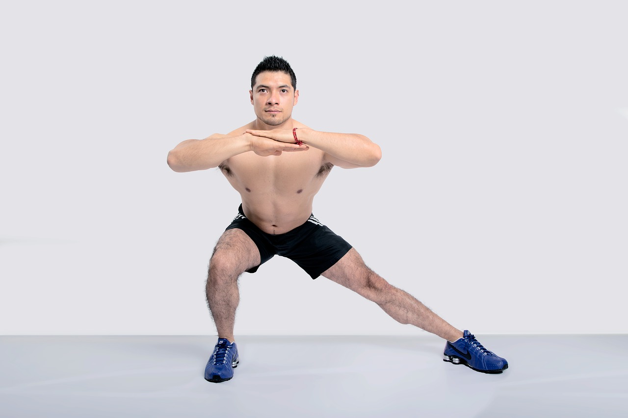 exercise fitness lateral lunges free photo