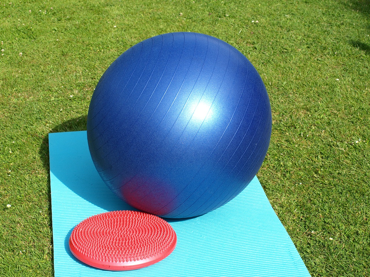 exercise ball balance cushion gymnastics free photo