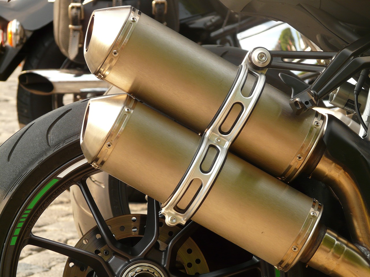 exhaust exhaust pipes motorcycle free photo