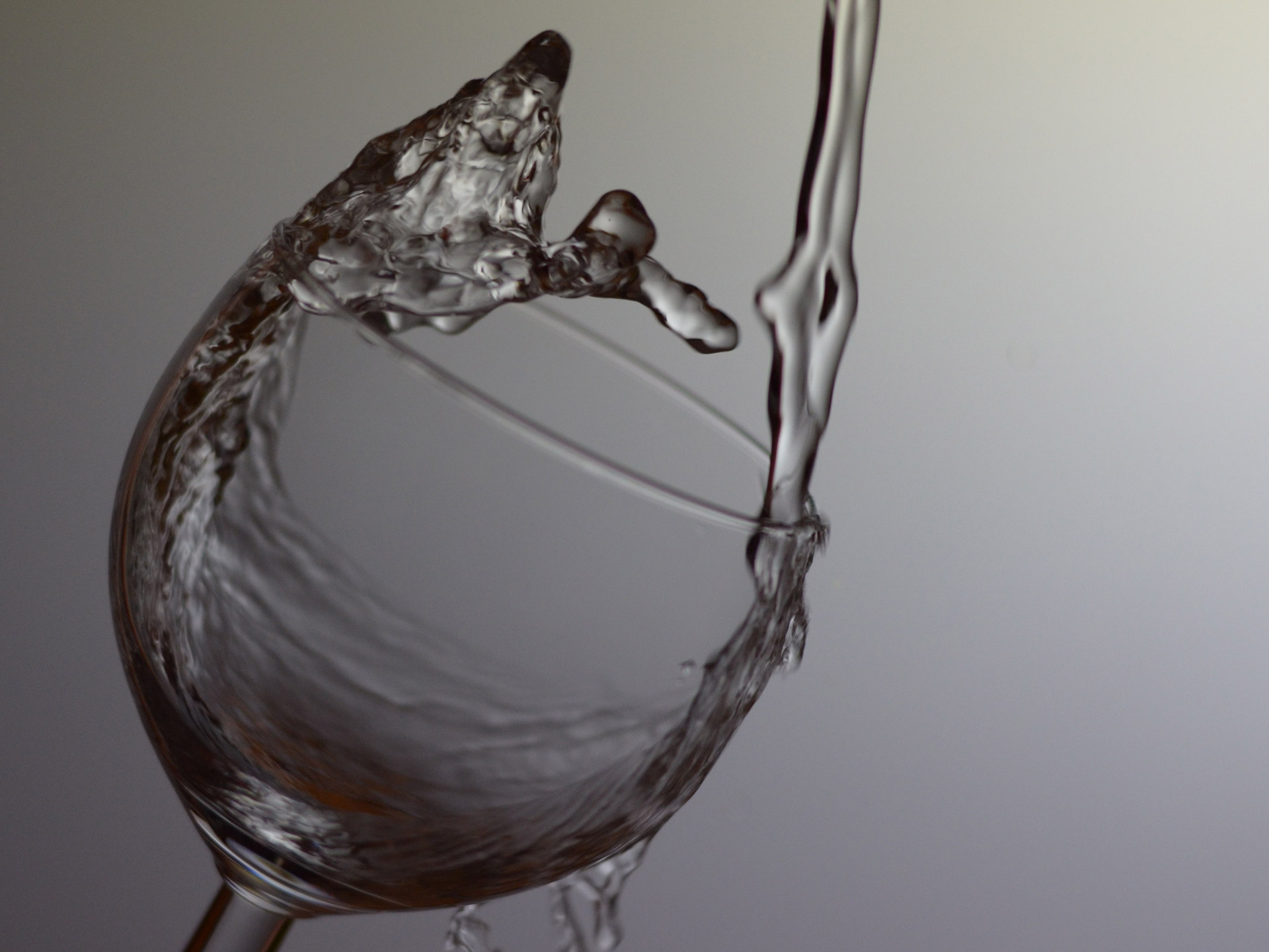 water glass experiment free photo