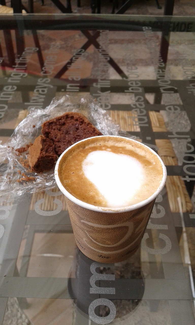 expressed coffee brownie free photo