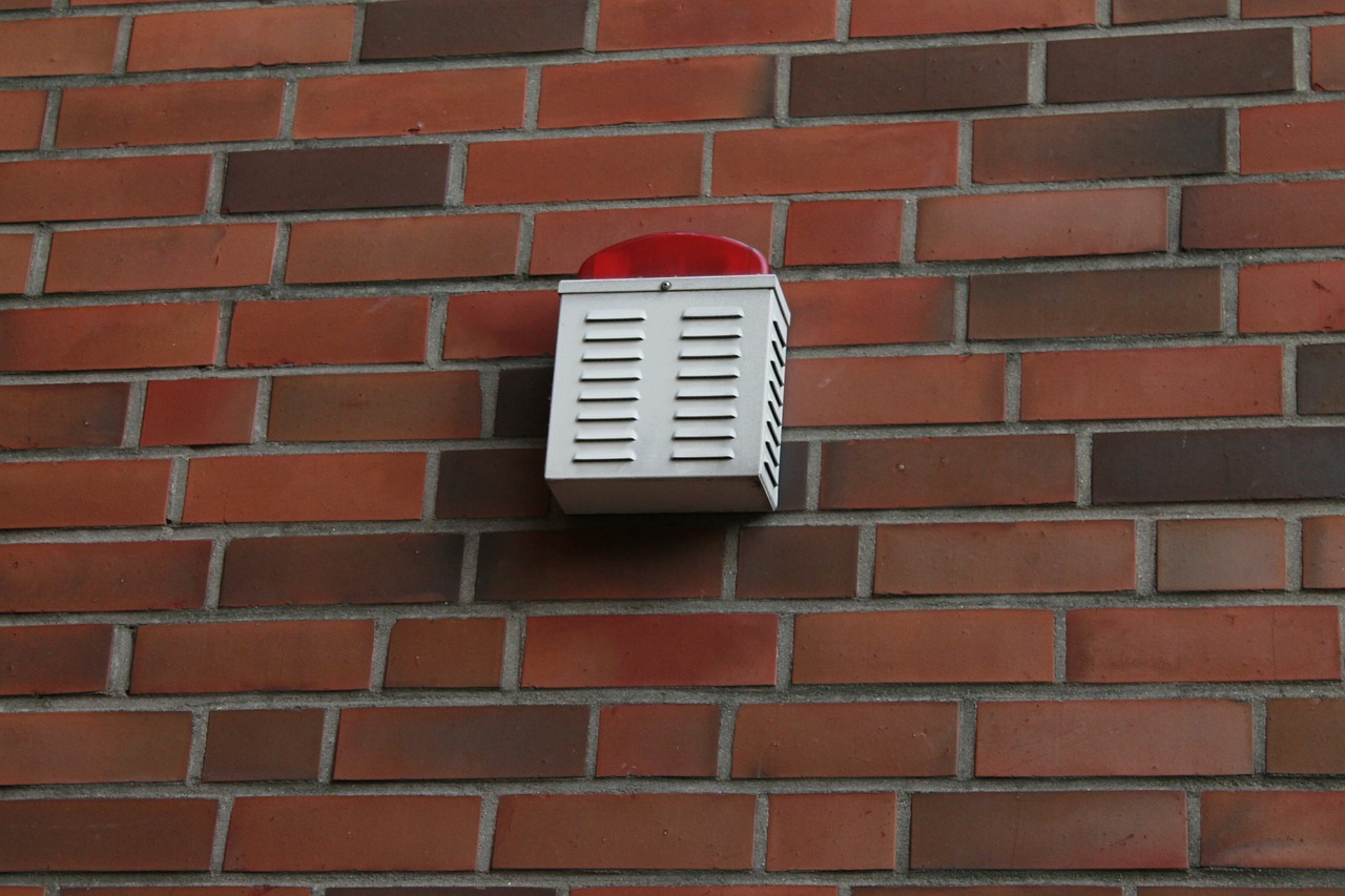 external alarm signal light wall free photo