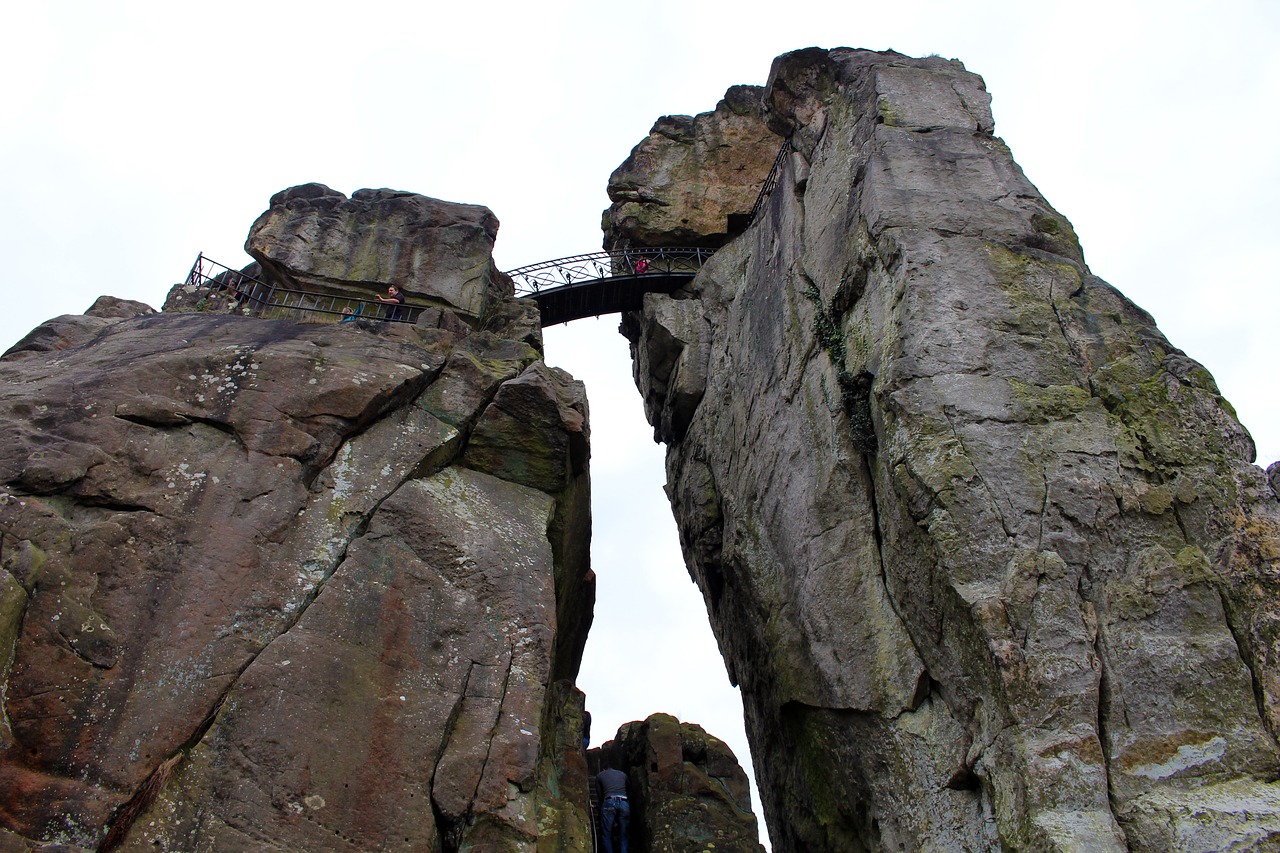 externsteine teutoburg forest rock free photo