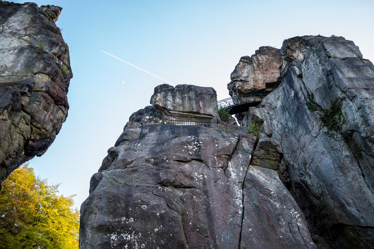 externsteine  stones  sandstone rocks free photo