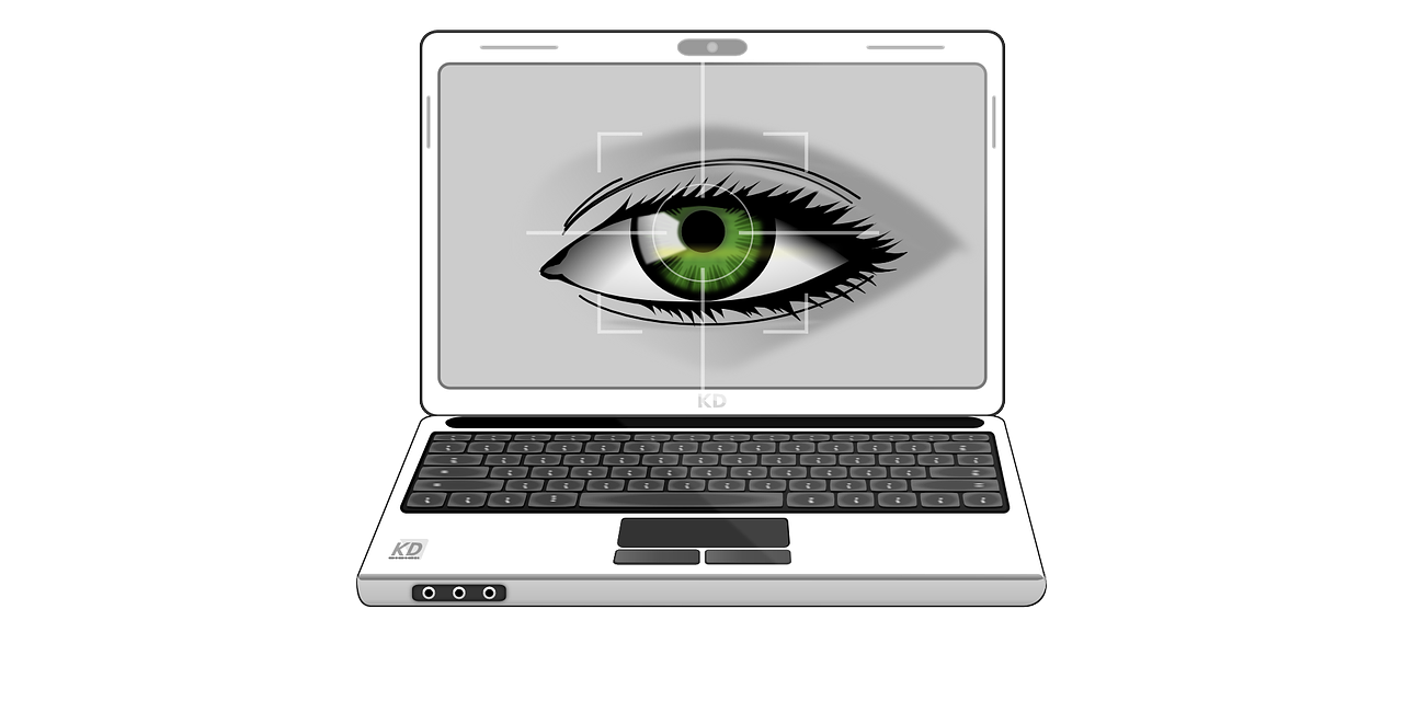 eye laptop computer free photo