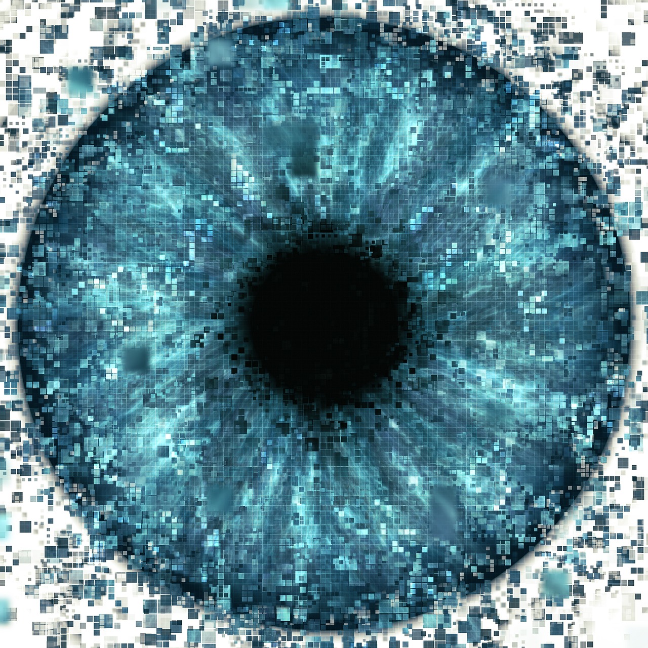 eye pixelated data free photo