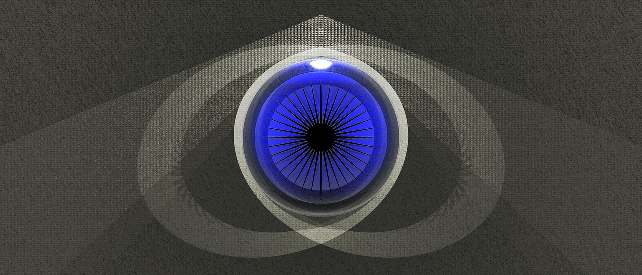 eye blue graphics free photo