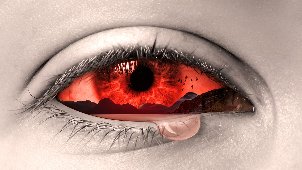 eye manipulation tears free photo