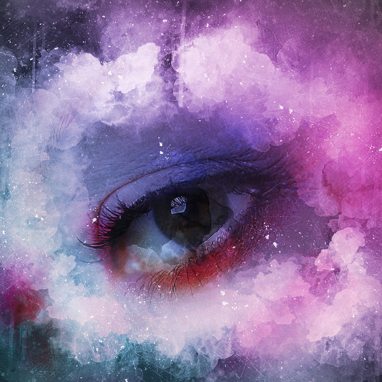 eye girl art free photo