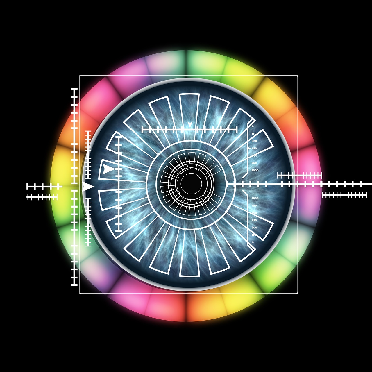 eye iris biometrics free photo