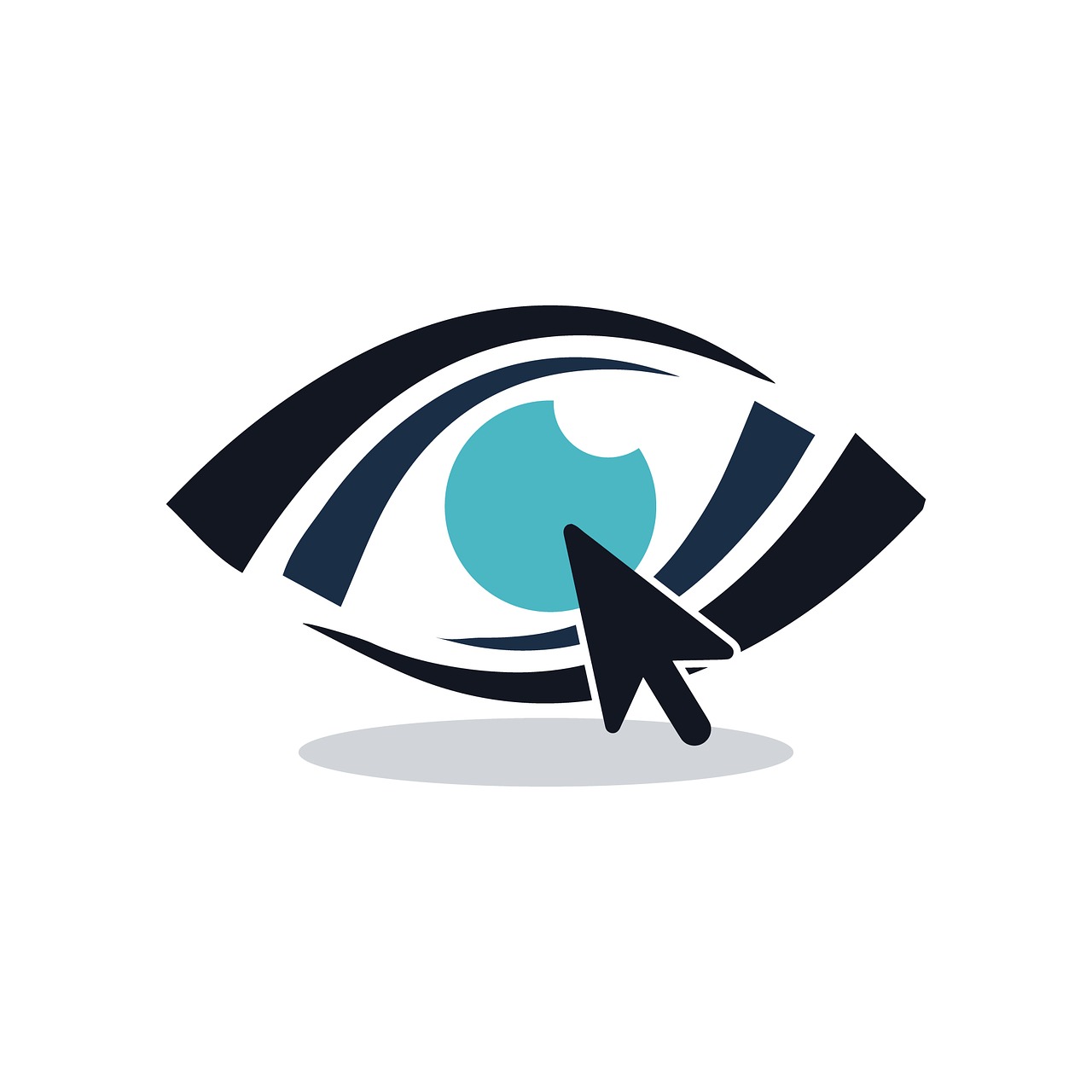 eye isolated logo free photo