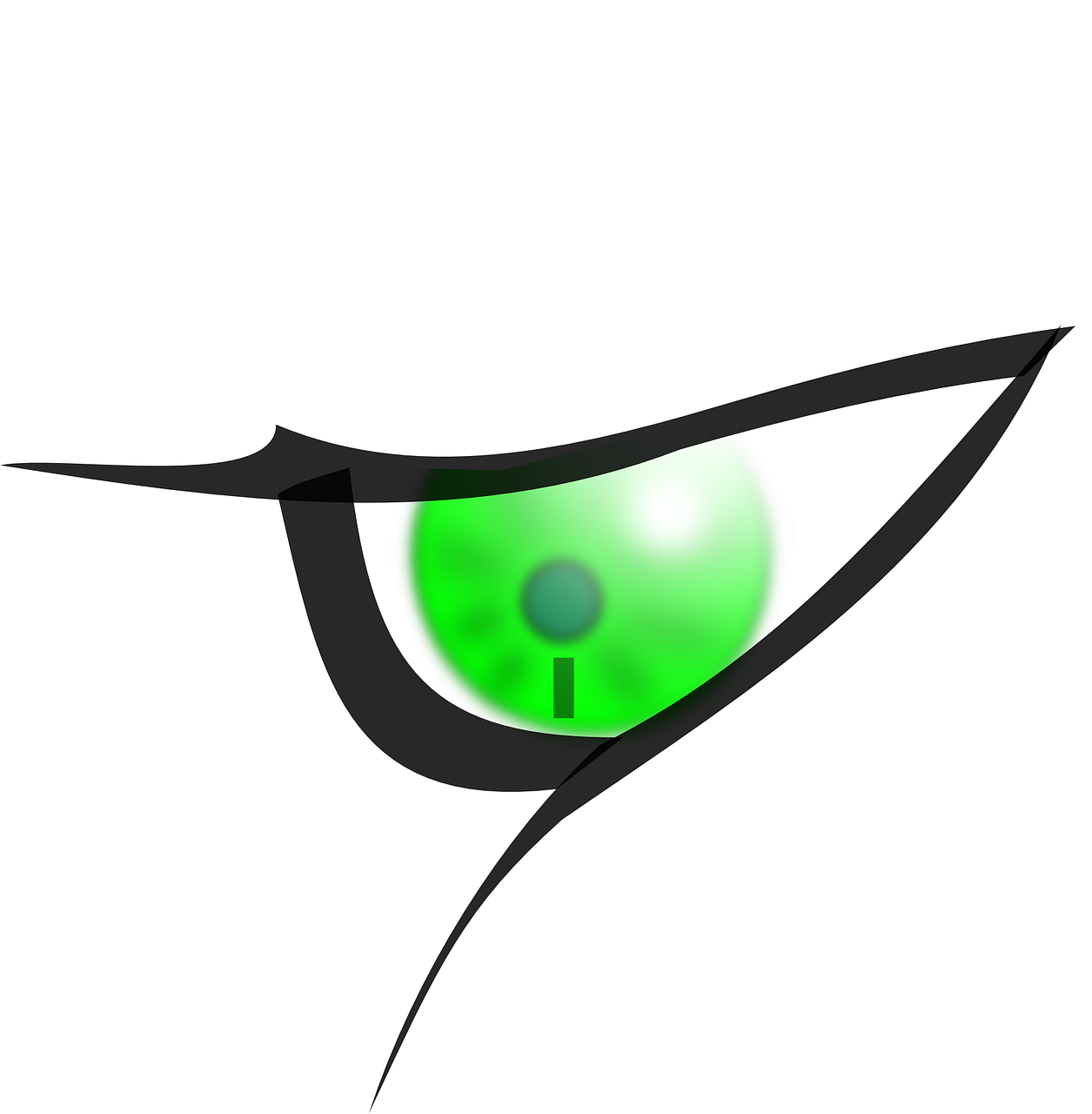 eye green lids free photo