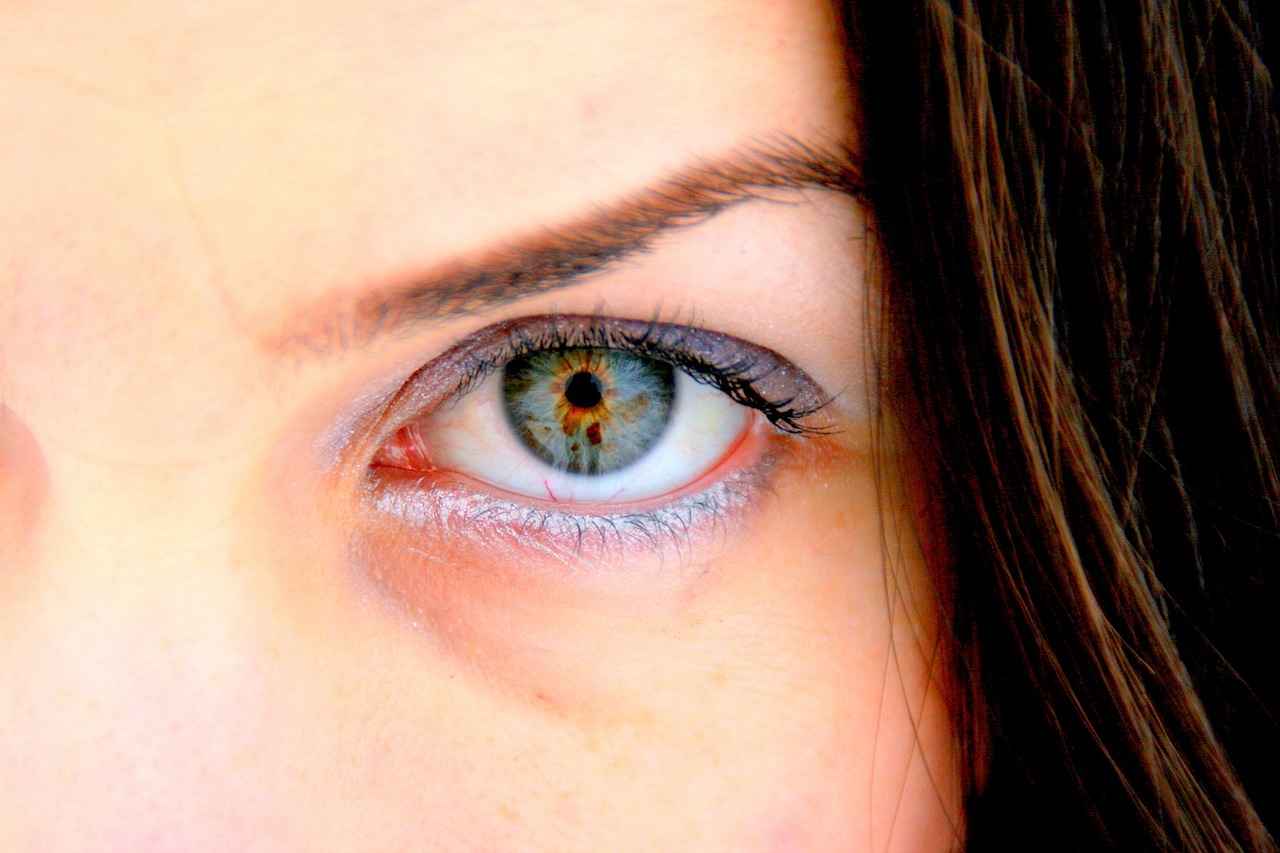 eye green blue free photo