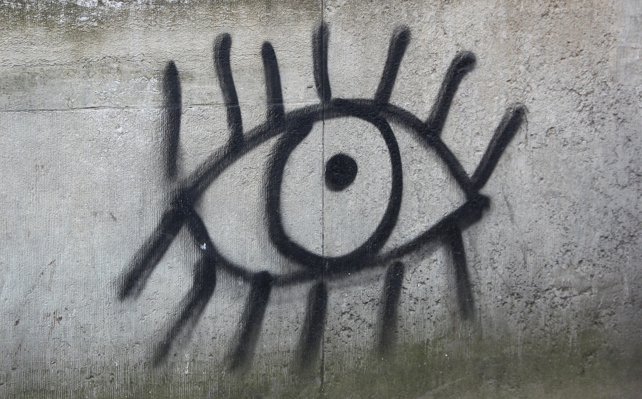 eye wall graffiti free photo