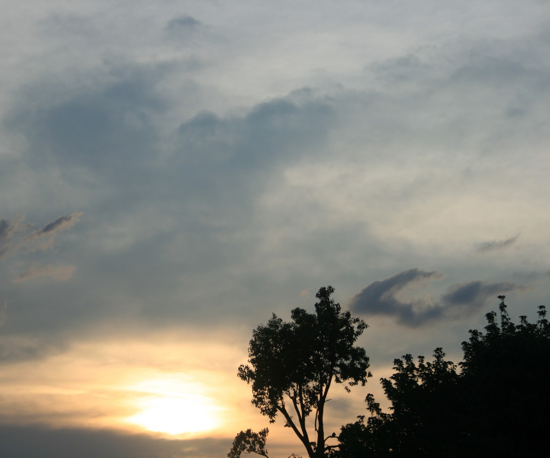 sunset cloud glow free photo