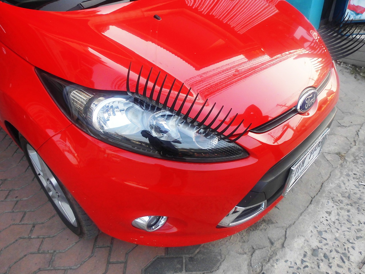 eyelashes auto pkw free photo