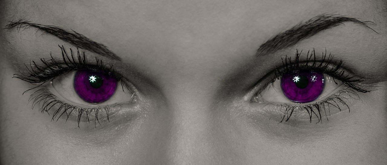 eyes color purple free photo