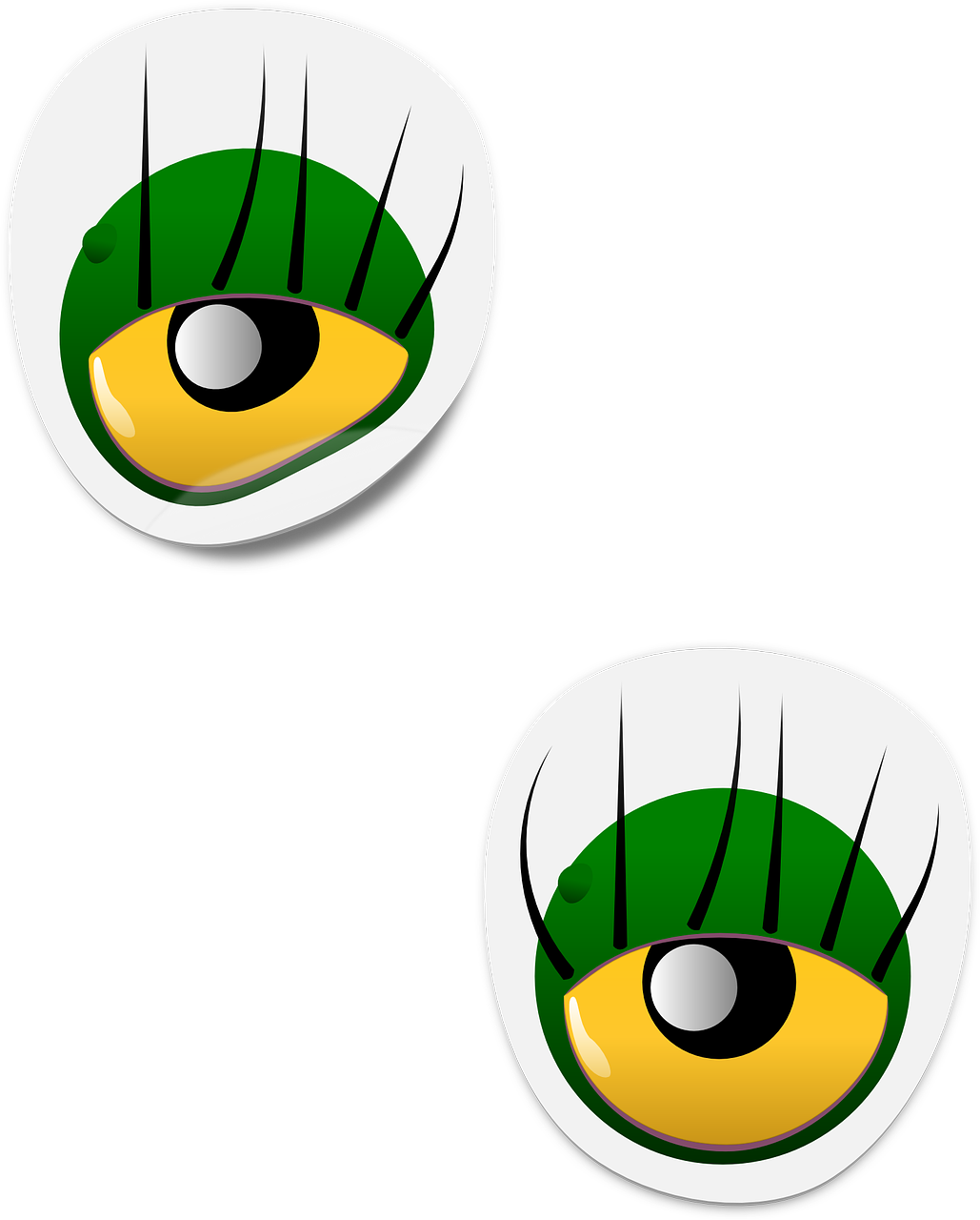 eyes sticker monster free photo