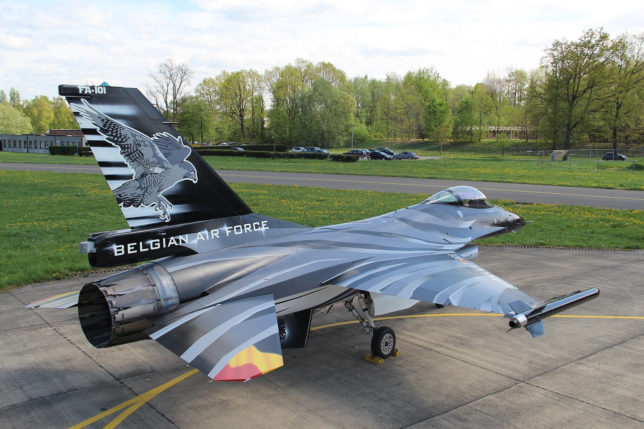 f16  belgian air force  fighter free photo