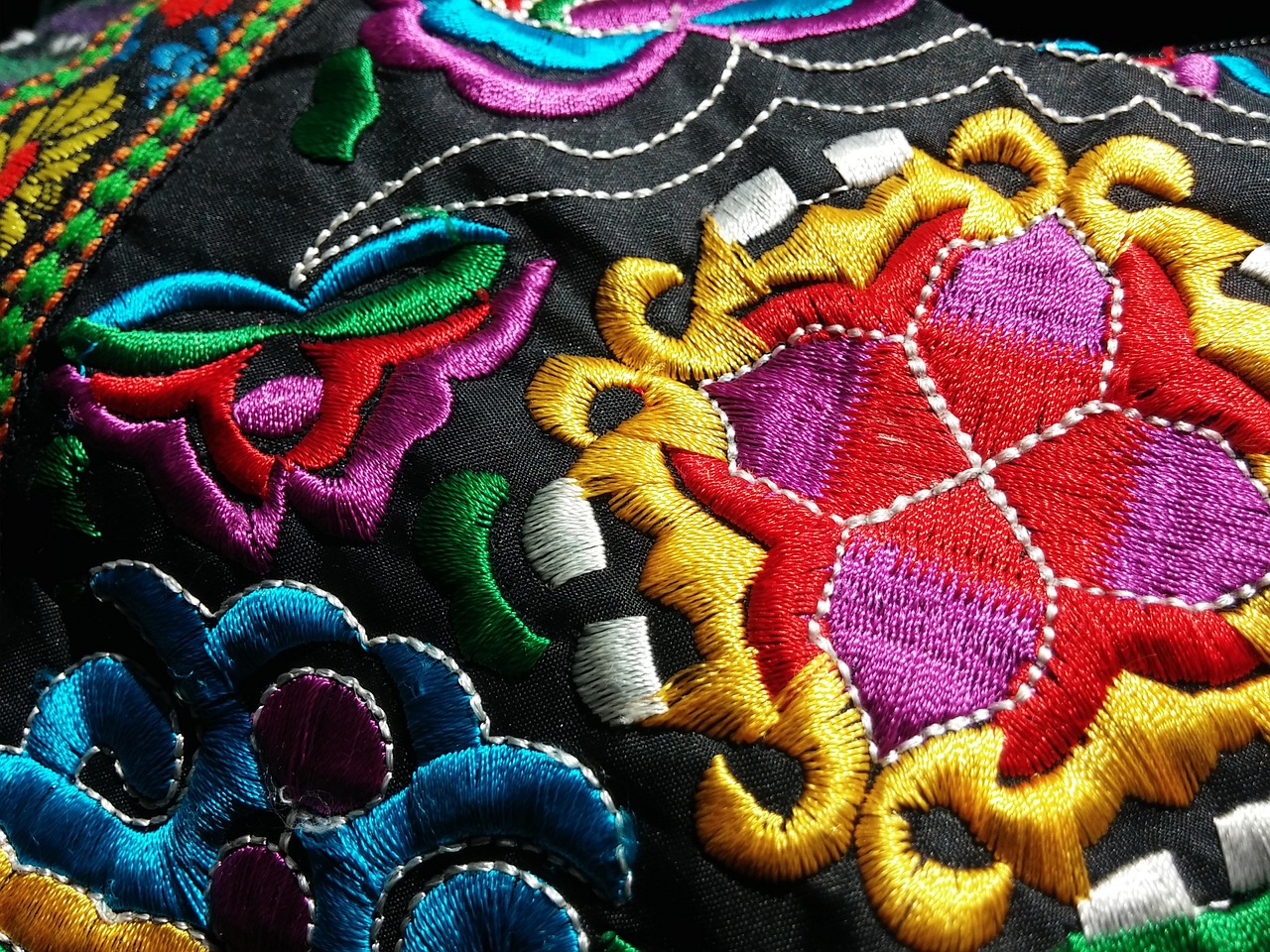 fabric ethnic embroidery free photo