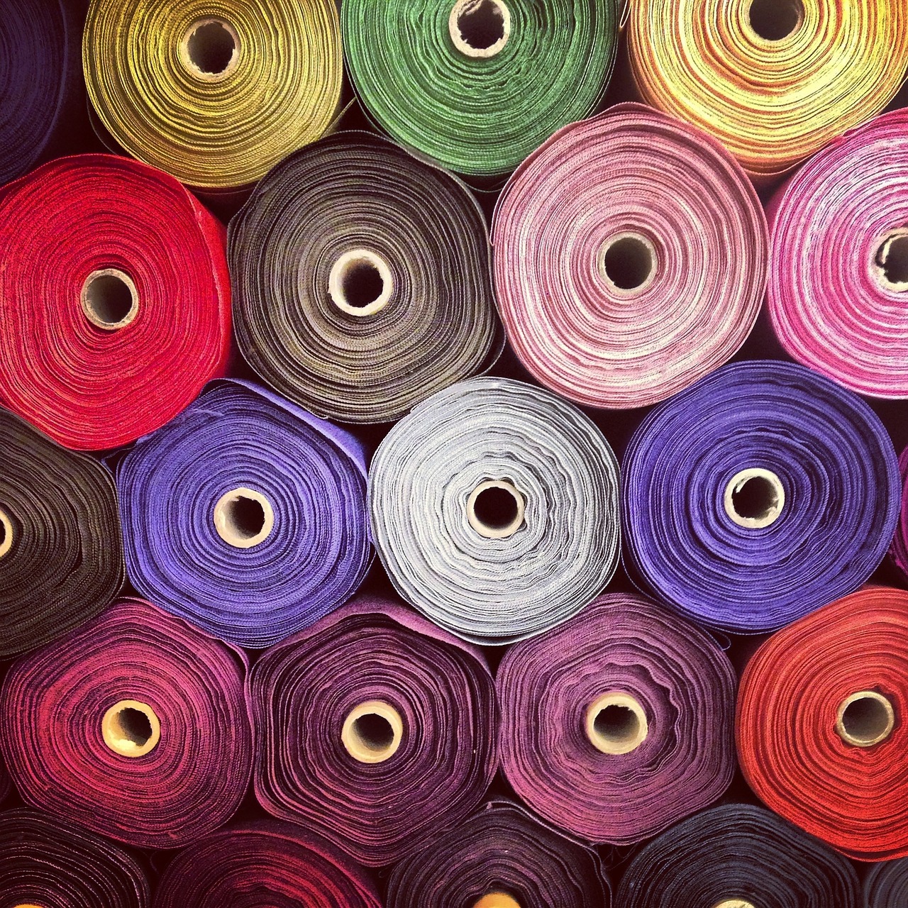 fabric rolls colours free photo