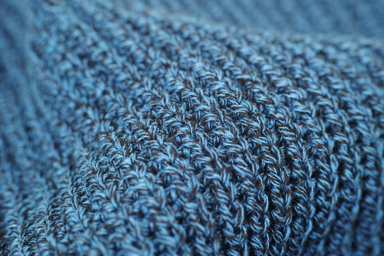 fabric blue abstract free photo