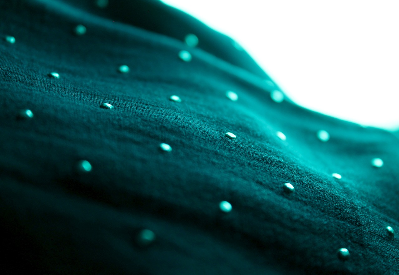 fabric  drop  blue free photo