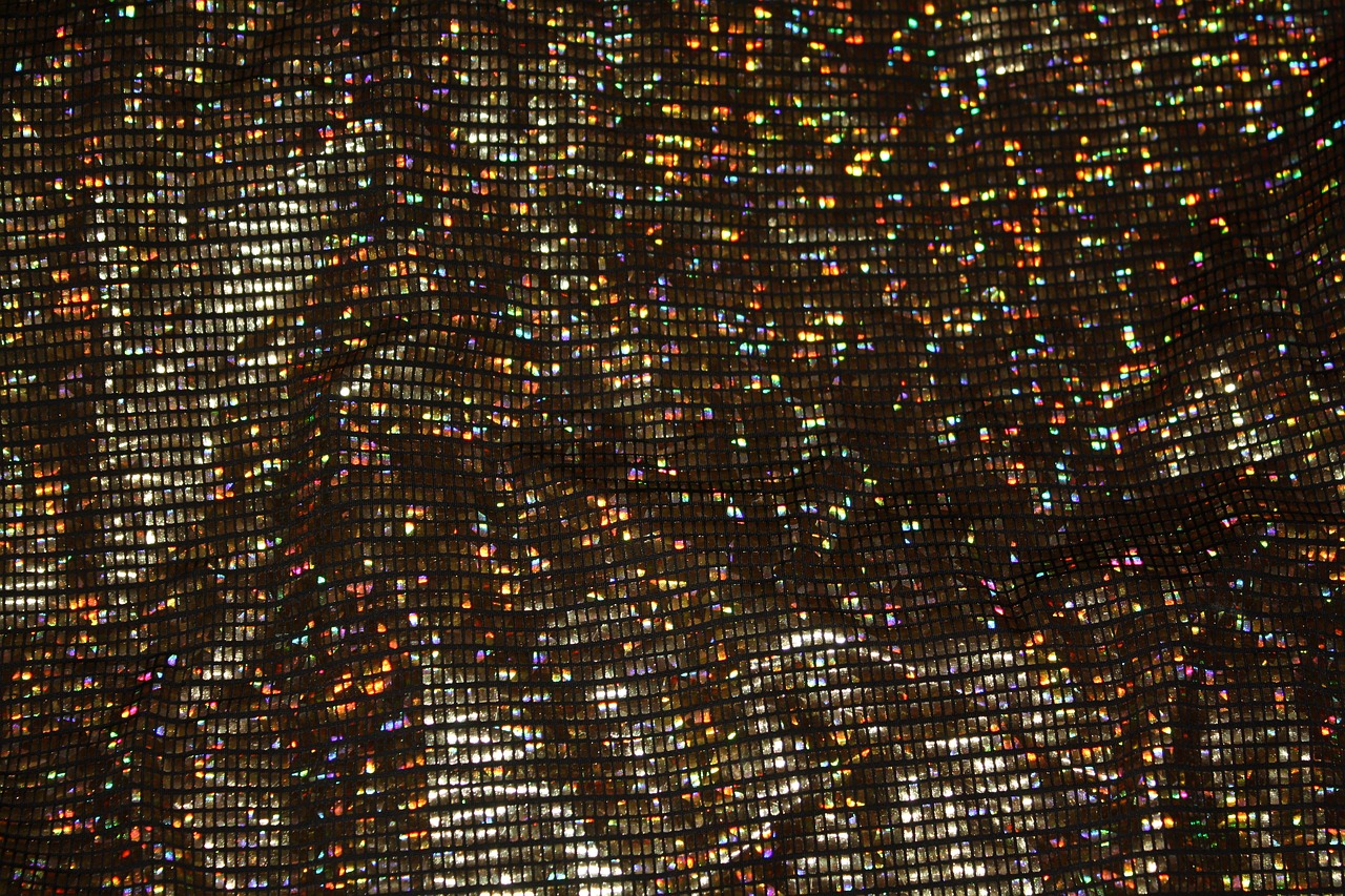 fabric  holographic  glitter free photo