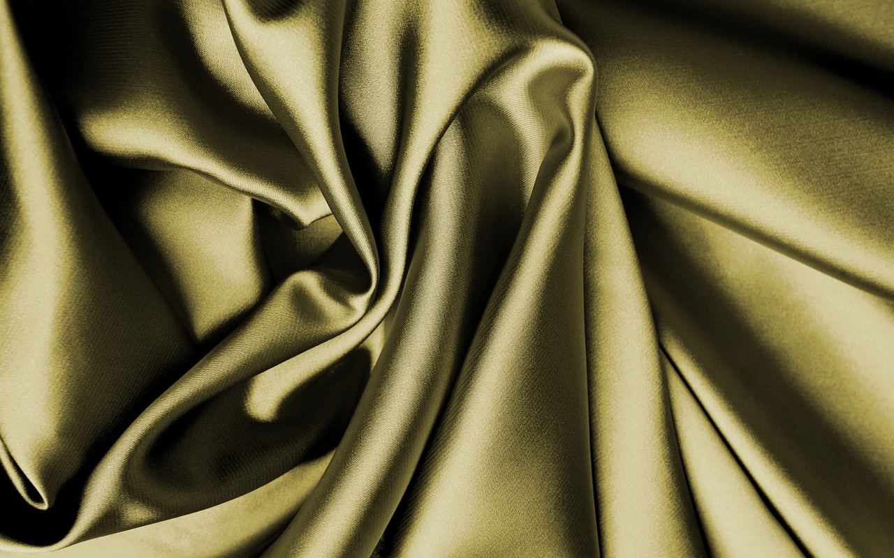 fabric silk gold free photo