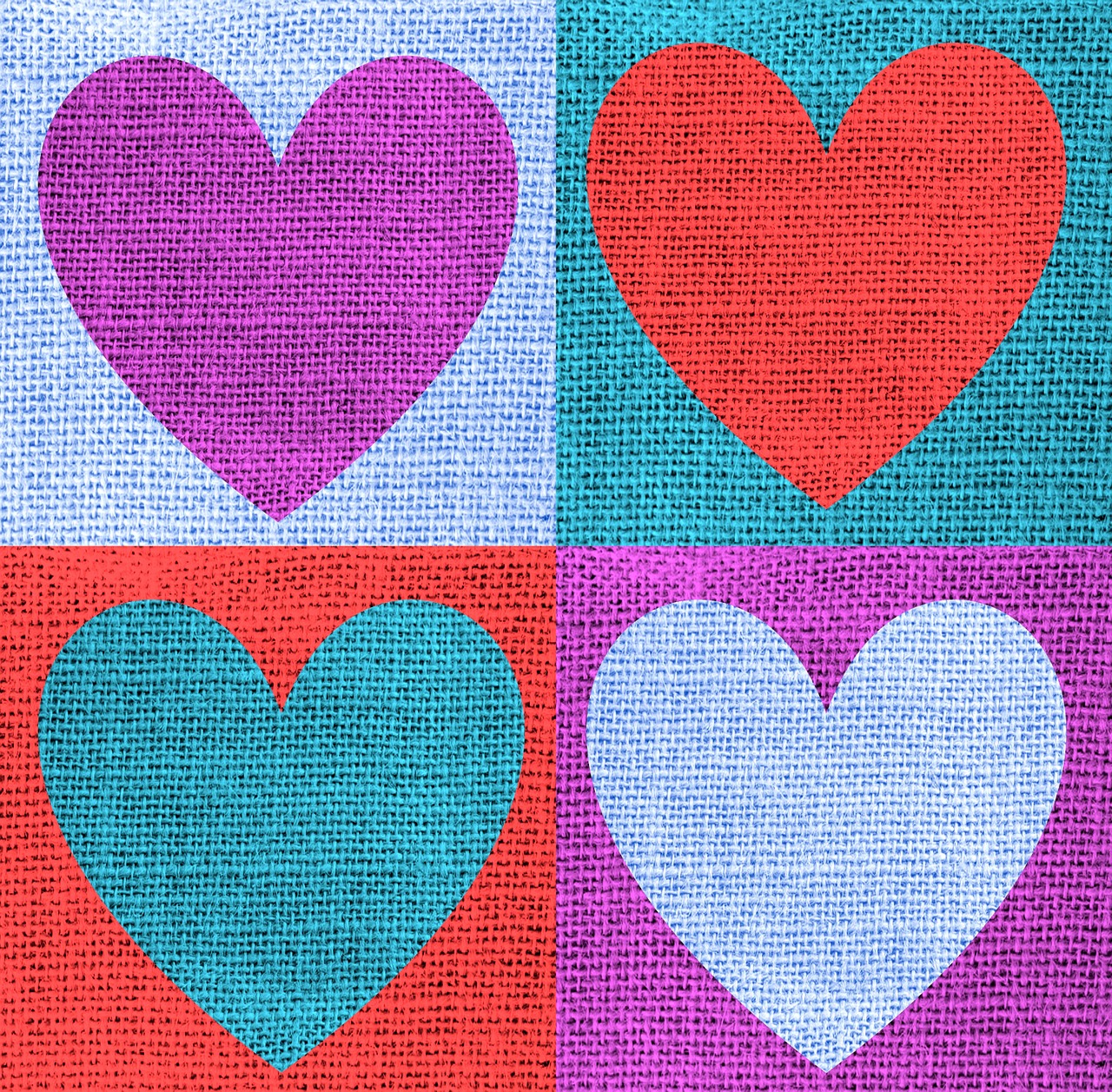 fabric heart love free photo