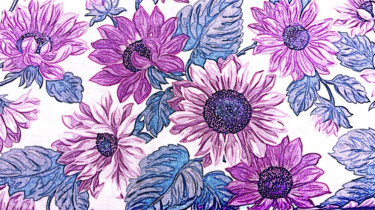 fabric flowers floral free photo