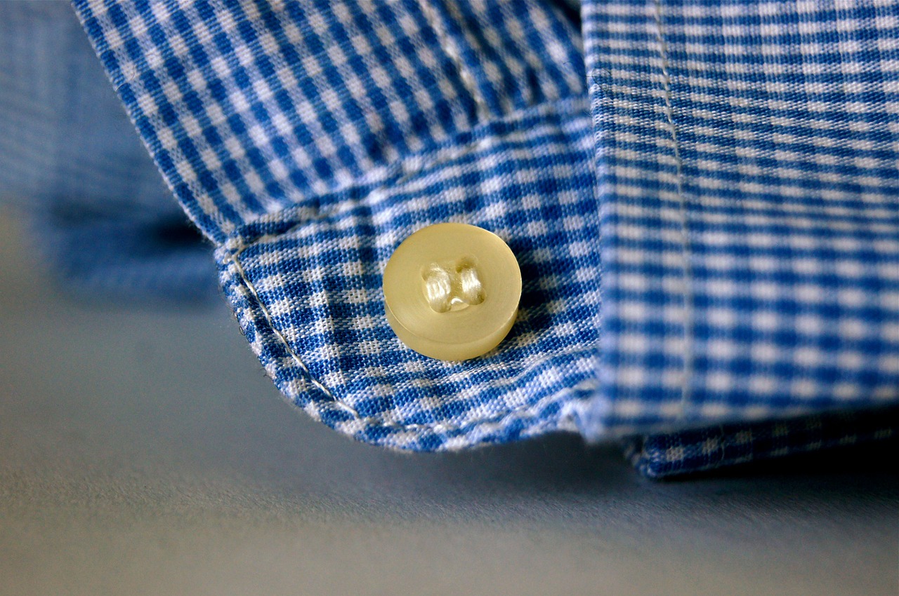 fabric button sew free photo