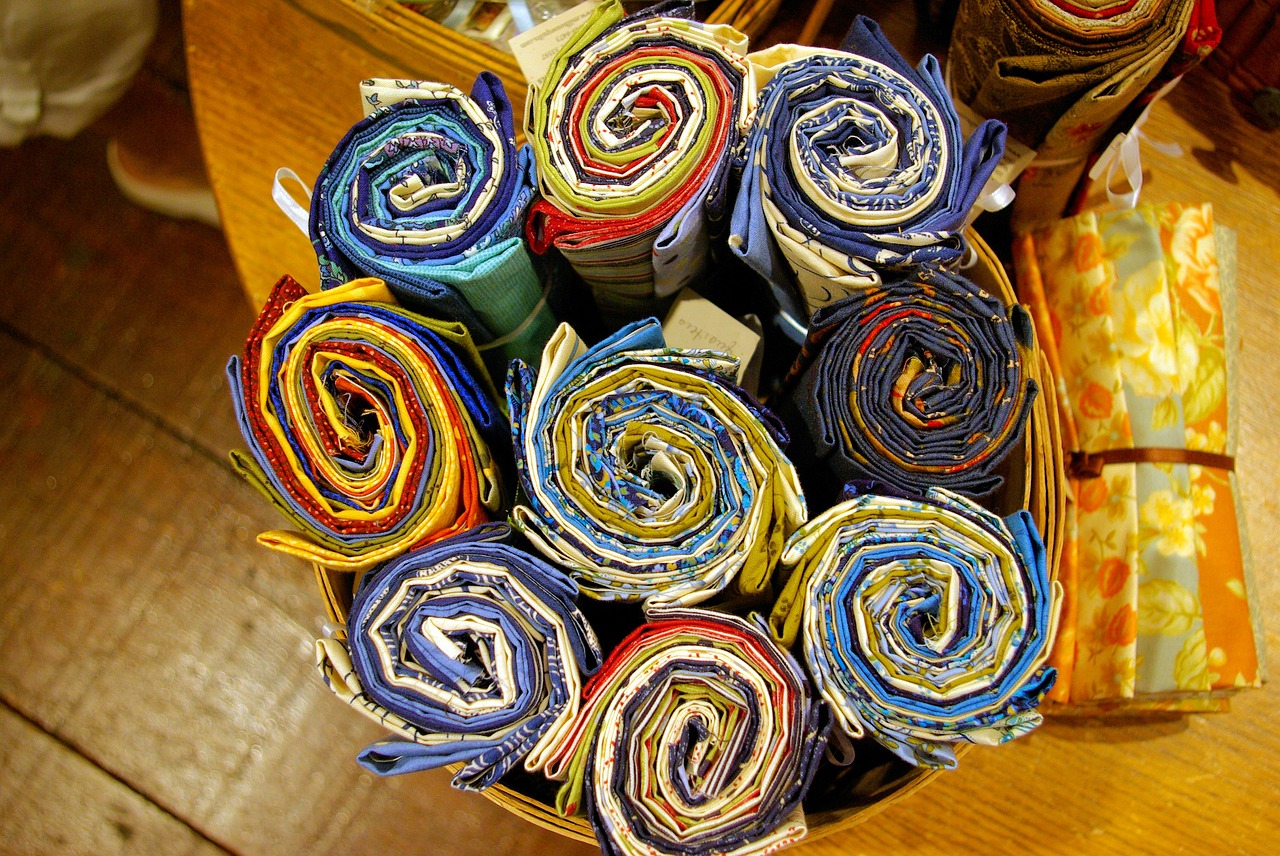fabric jelly rolls  fabric  sewing free photo