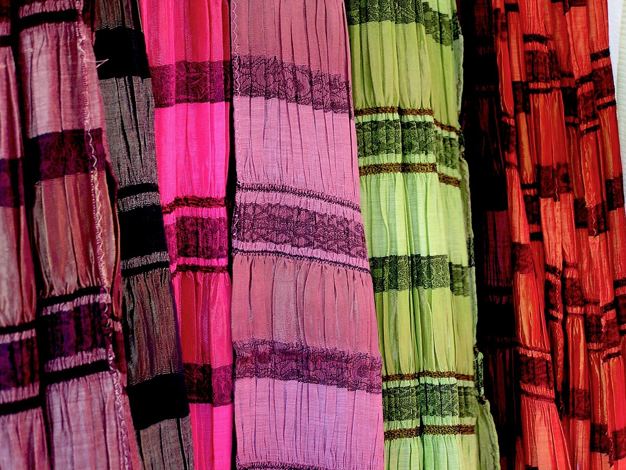 fabrics colors textiles free photo