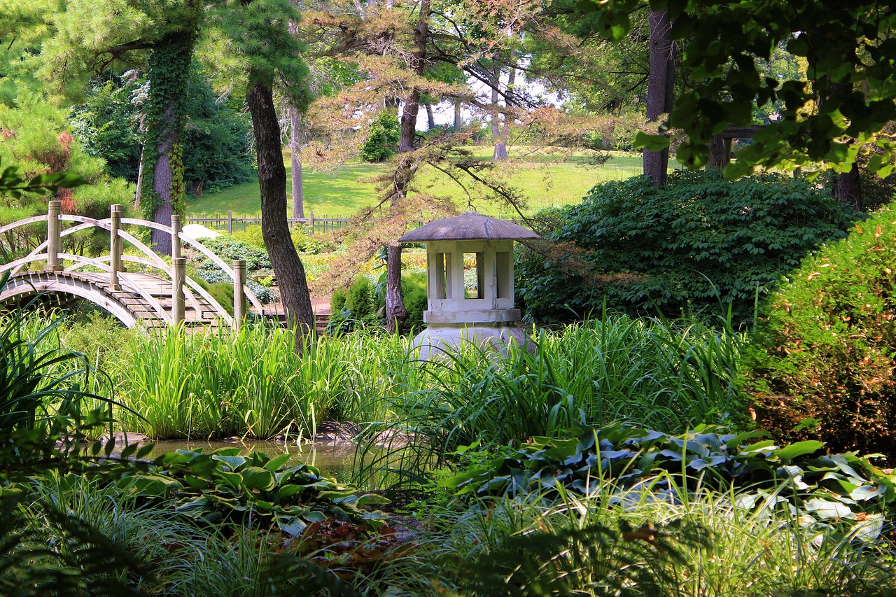 fabyan japanese tea garden  geneva  il free photo