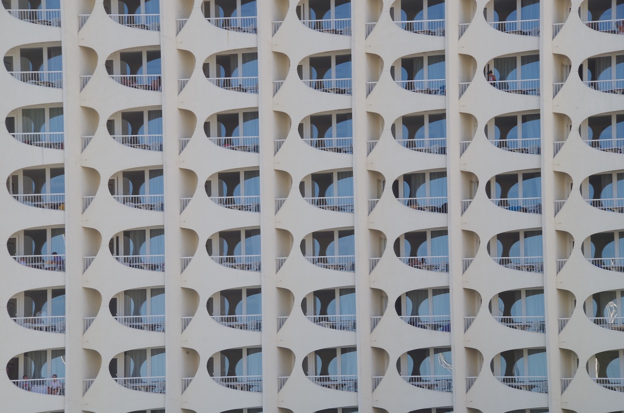 facade building windows free photo