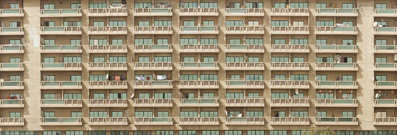 facade balconies urban free photo