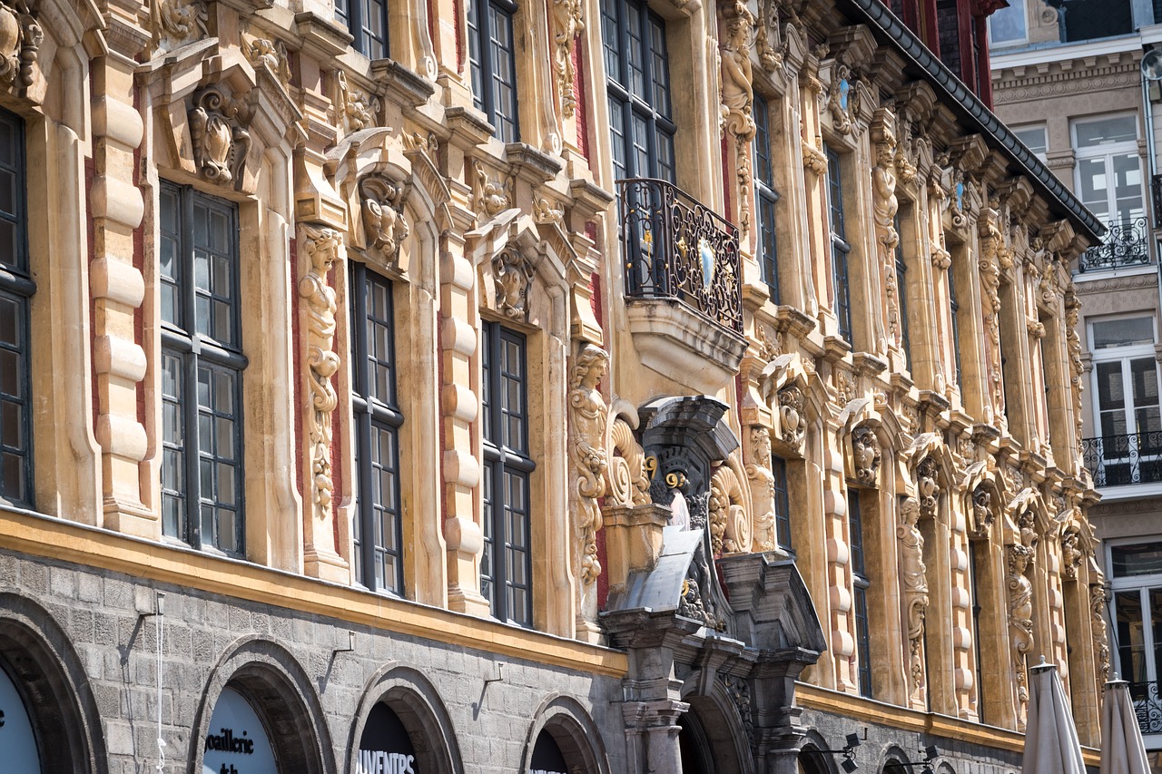 facade lille old stock exchange free photo