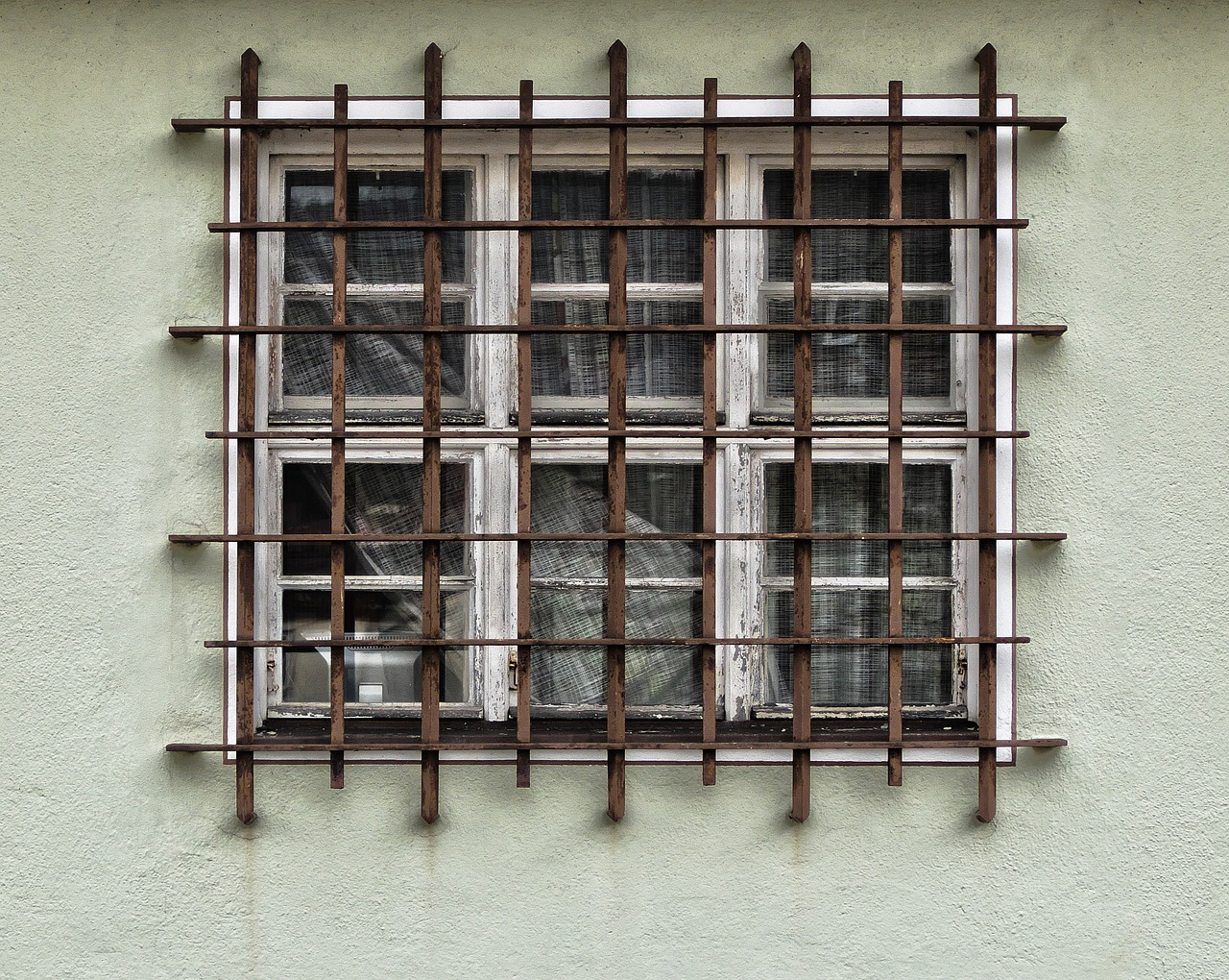 facade  grid  window free photo