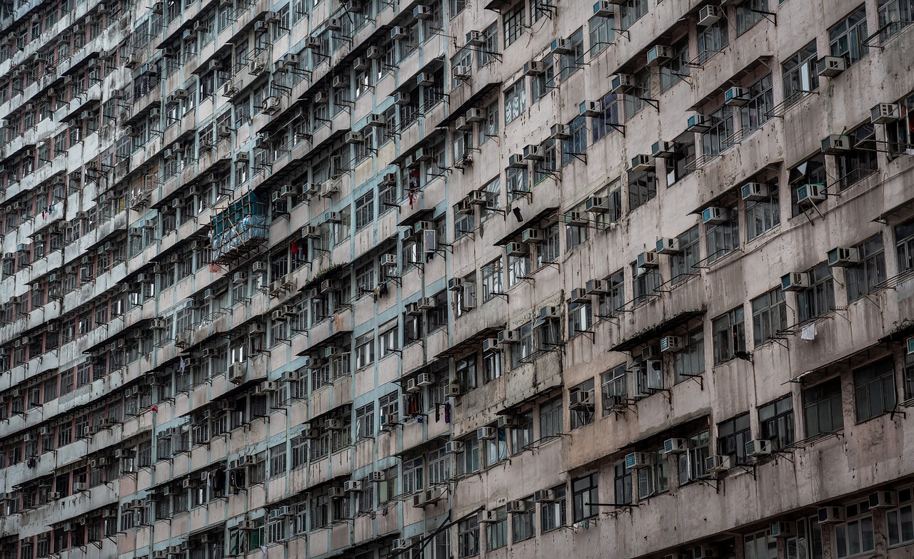 facade  hong kong  architecture free photo