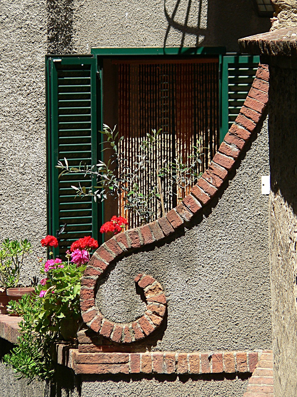 facade railing tuscany free photo