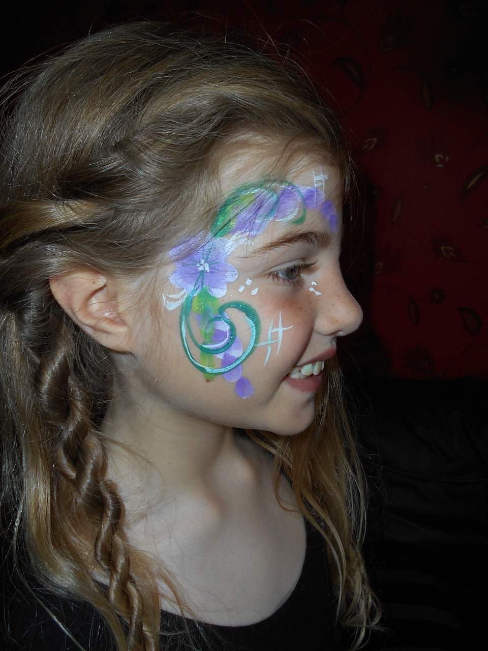 face paint swirl free photo