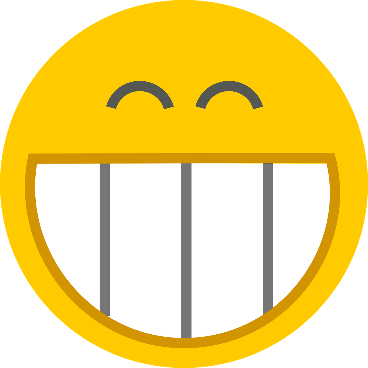 face grin icon free photo