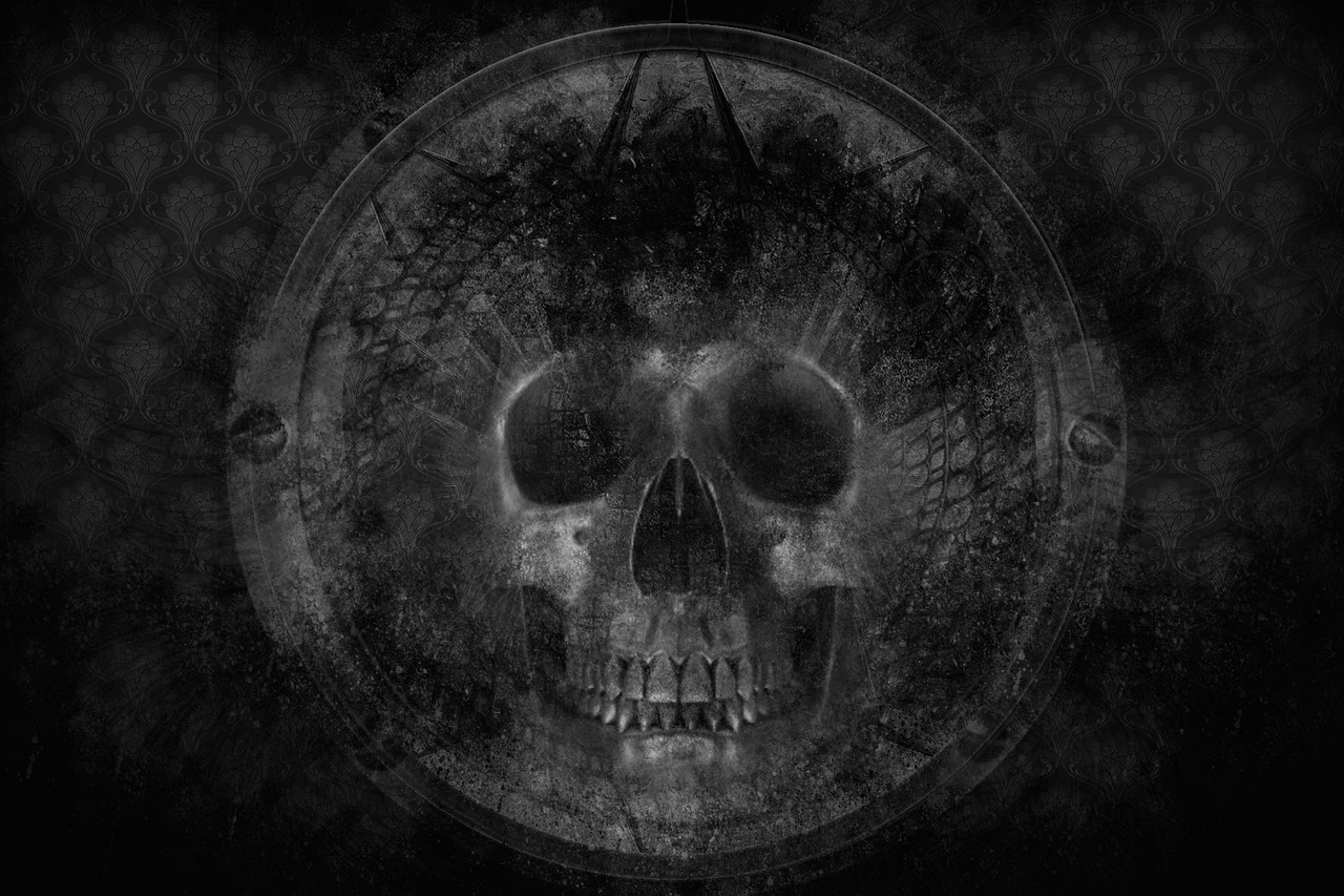 face darkness skull free photo