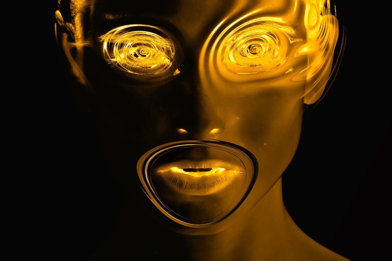 face  woman  gold free photo