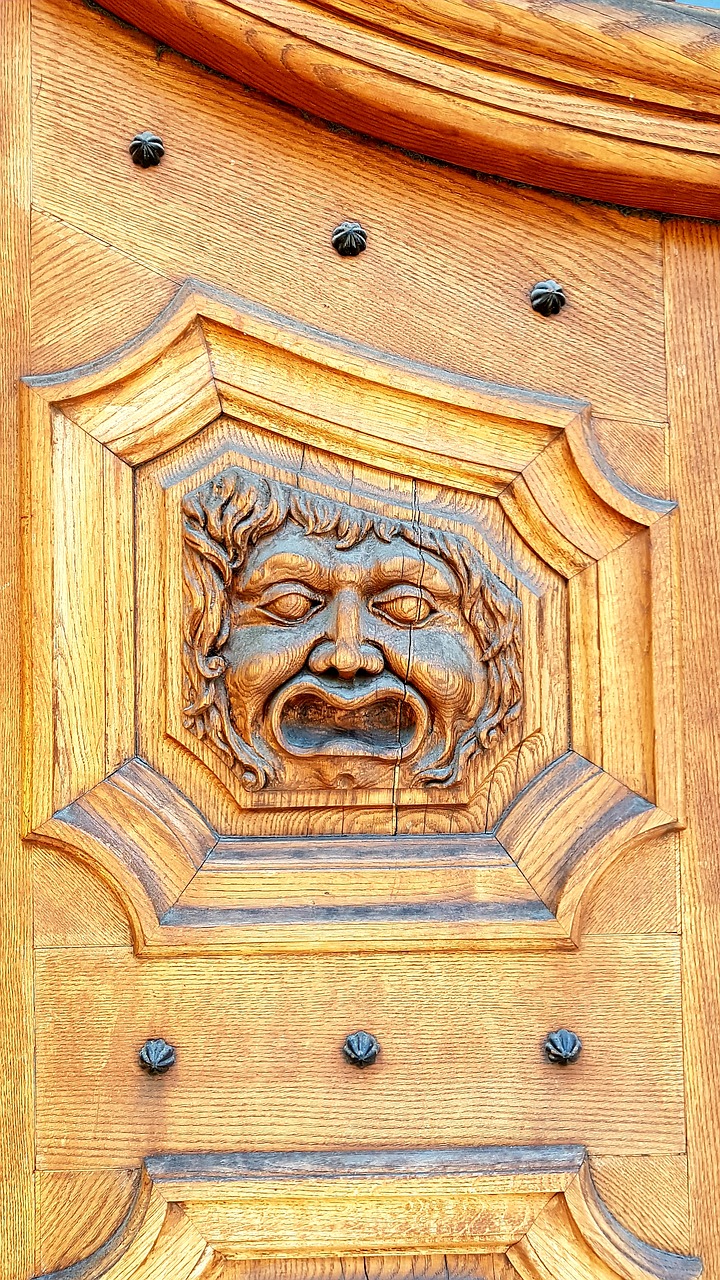 face  door  wood free photo