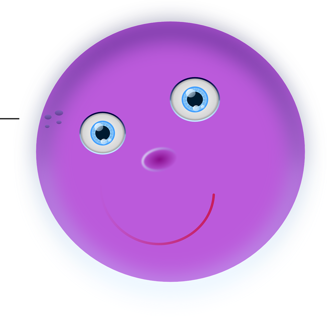 face smiley purple free photo