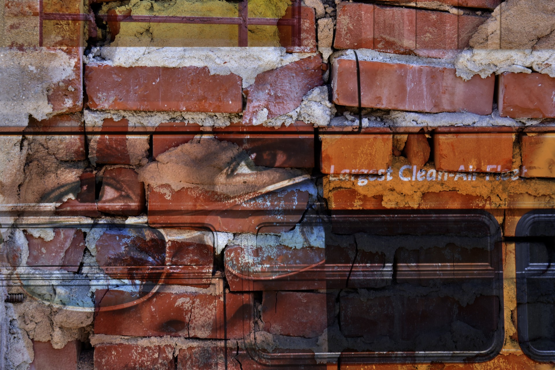 face wall brick free photo