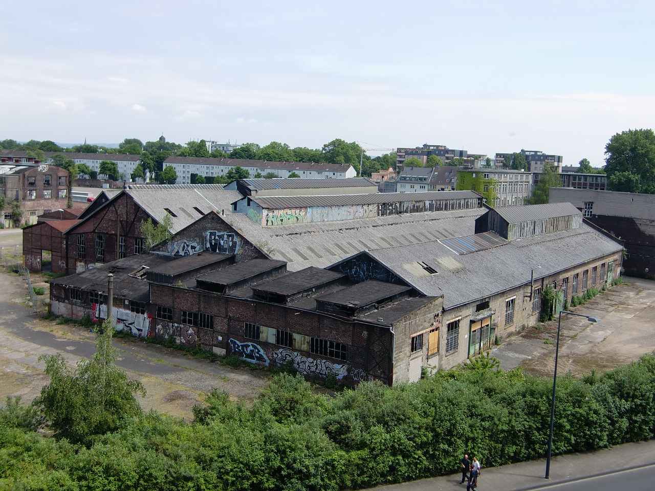 factory old factory building leave free photo