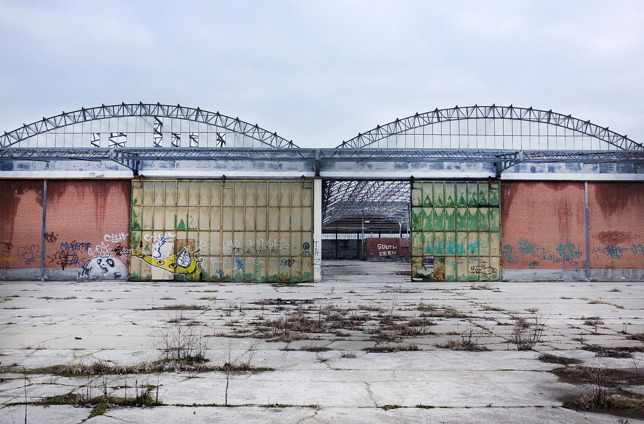 factory industrial architecture shed free photo